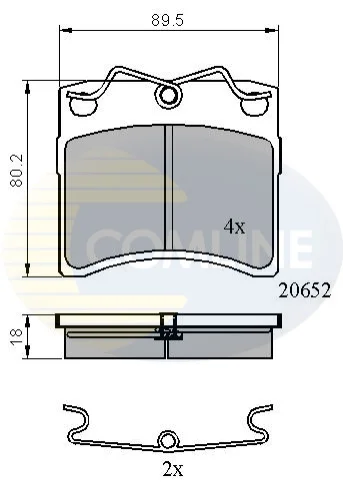 Comline - Гальмівні колодки до дисків COMLINE CBP0925 (фото 1)