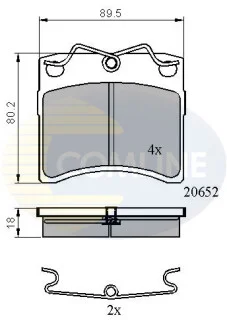 Comline - Гальмівні колодки до дисків COMLINE CBP0925