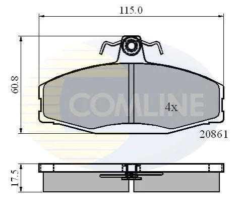 Comline - Гальмівні колодки до дисків COMLINE CBP0928 (фото 1)