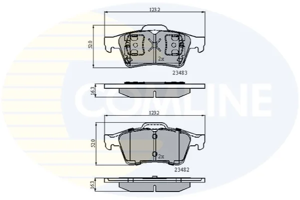 Comline - Гальмівні колодки до дисків COMLINE CBP0946 (фото 1)