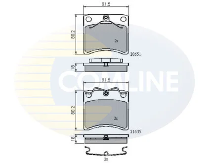 Comline - Гальмівні колодки до дисків COMLINE CBP0953