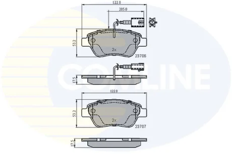Comline - Гальмівні колодки до дисків COMLINE CBP11037