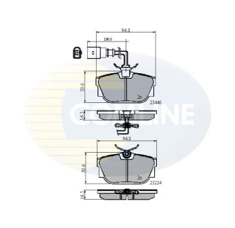 Comline - Гальмівні колодки до дисків COMLINE CBP11151