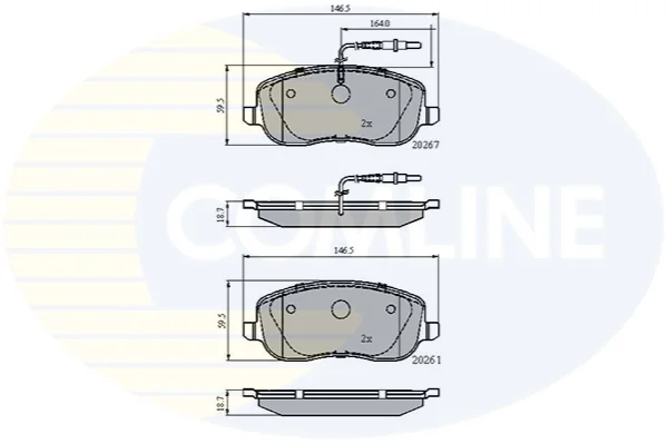 Comline - Гальмівні колодки до дисків COMLINE CBP11158 (фото 1)