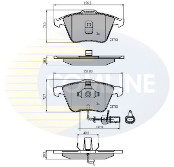 - Гальмівні колодки до дисків COMLINE CBP11200