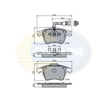 Comline - Гальмівні колодки до дисків COMLINE CBP11311
