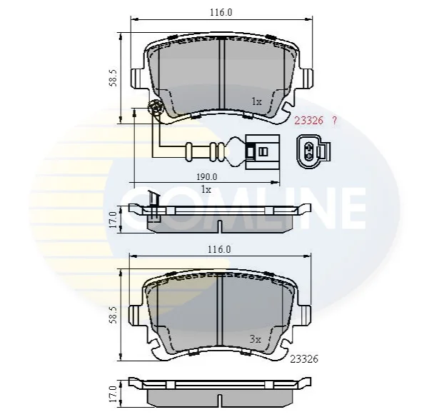Comline - Гальмівні колодки до дисків COMLINE CBP11313 (фото 1)