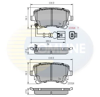 Comline - Гальмівні колодки до дисків COMLINE CBP11313