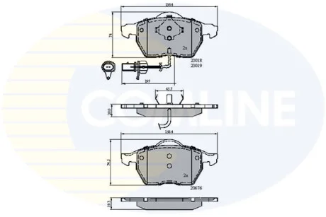 Comline - Гальмівні колодки до дисків COMLINE CBP11542