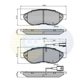 Comline - Гальмівні колодки до дисків COMLINE CBP11589
