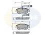 Comline - Гальмівні колодки до дисків COMLINE CBP11600 (фото 1)