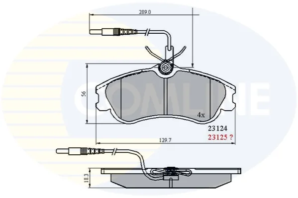 Comline - Гальмівні колодки до дисків COMLINE CBP1174 (фото 1)