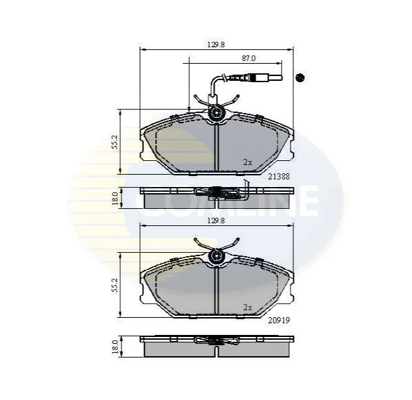 Comline - Гальмівні колодки до дисків COMLINE CBP1526 (фото 1)