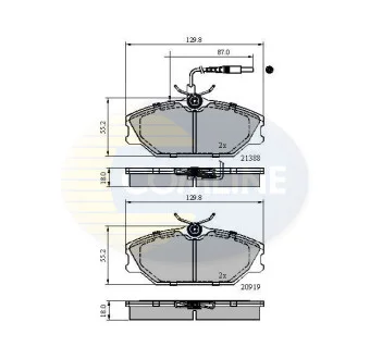 Comline - Гальмівні колодки до дисків COMLINE CBP1526