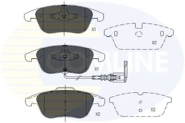 Comline - Гальмівні колодки до дисків COMLINE CBP16022 (фото 1)