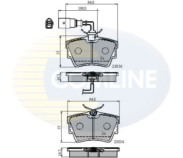 Comline - Гальмівні колодки до дисків COMLINE CBP1874 (фото 1)