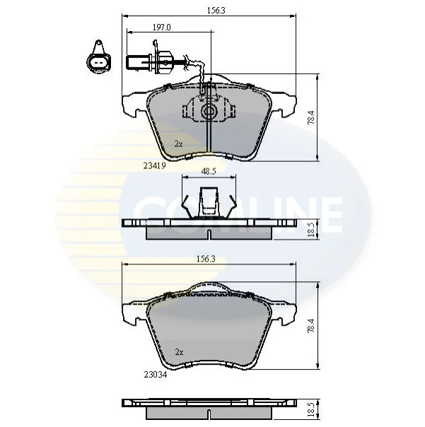Comline - Гальмівні колодки до дисків COMLINE CBP1885 (фото 1)