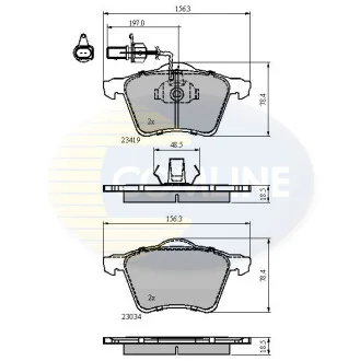 Comline - Гальмівні колодки до дисків COMLINE CBP1885