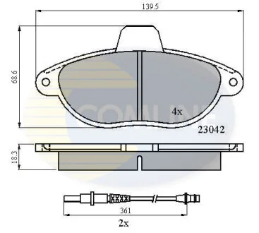 Comline - Гальмівні колодки до дисків COMLINE CBP2714