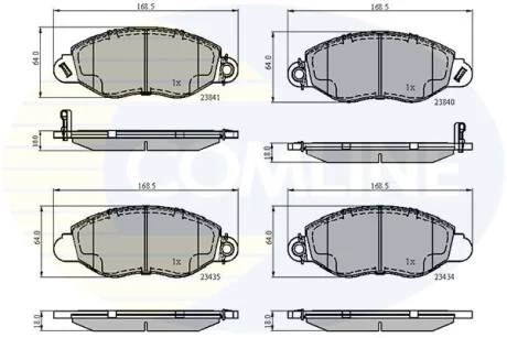 Comline - Гальмівні колодки до дисків COMLINE CBP31107