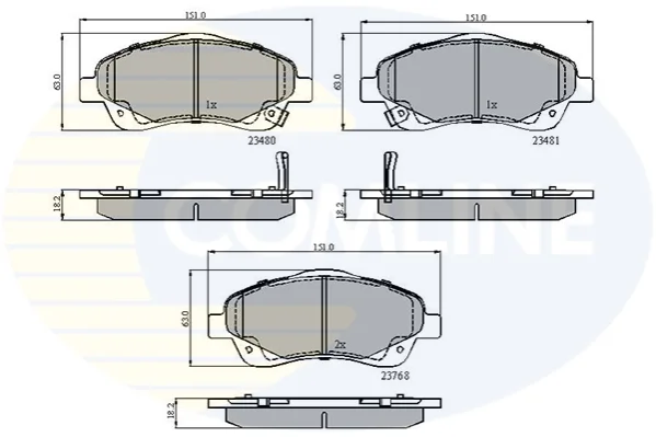 Comline - Гальмівні колодки до дисків COMLINE CBP31140 (фото 1)