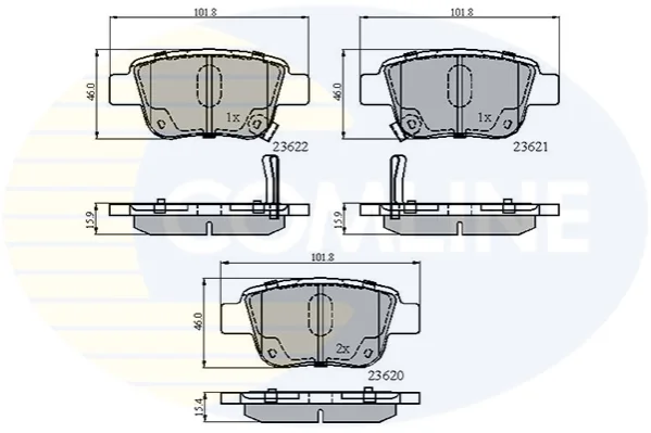 Comline - Гальмівні колодки до дисків COMLINE CBP31141 (фото 1)