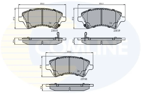 Comline - Гальмівні колодки до дисків COMLINE CBP31154 (фото 1)