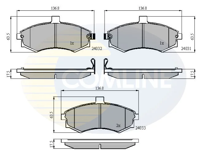 Comline - Гальмівні колодки до дисків COMLINE CBP31176 (фото 1)