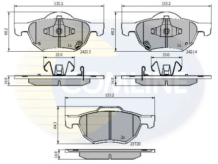 Comline - Гальмівні колодки до дисків COMLINE CBP31195