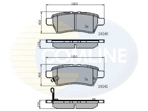 Comline - Гальмівні колодки до дисків COMLINE CBP31518 (фото 1)