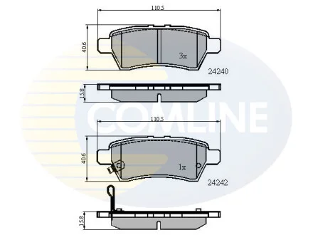 Comline - Гальмівні колодки до дисків COMLINE CBP31518