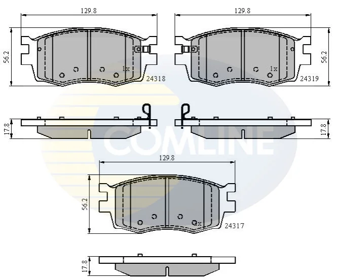 Comline - Гальмівні колодки до дисків COMLINE CBP31519 (фото 1)