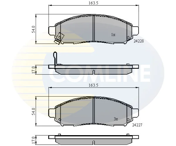 Comline - Гальмівні колодки до дисків COMLINE CBP31520 (фото 1)