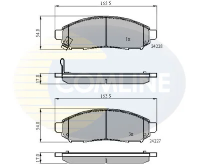 Comline - Гальмівні колодки до дисків COMLINE CBP31520