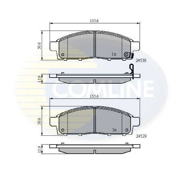 Comline - Гальмівні колодки до дисків COMLINE CBP31584 (фото 1)
