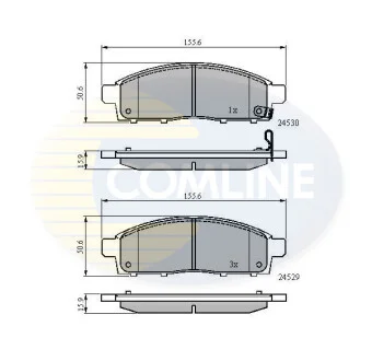 Comline - Гальмівні колодки до дисків COMLINE CBP31584