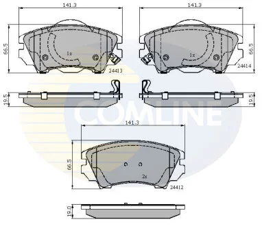 Comline - Гальмівні колодки до дисків COMLINE CBP31680