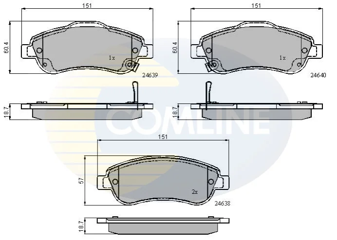 Comline - Гальмівні колодки до дисків COMLINE CBP31705 (фото 1)