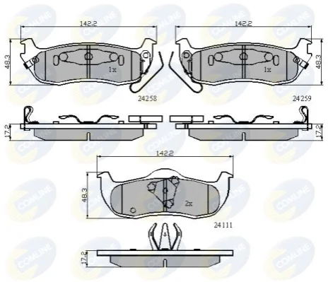 Comline - Гальмівні колодки до дисків COMLINE CBP31734 (фото 1)