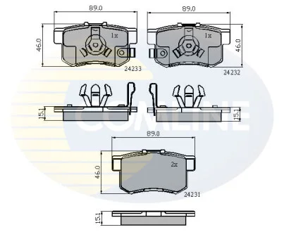 Comline - Гальмівні колодки до дисків COMLINE CBP31736