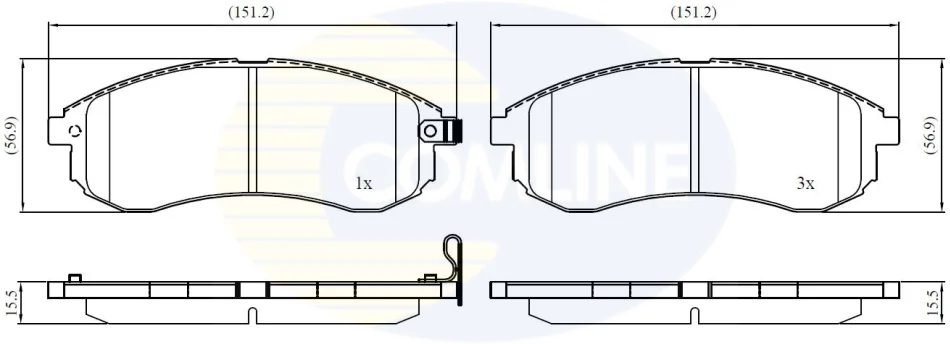 Comline - Гальмівні колодки до дисків COMLINE CBP31749 (фото 1)