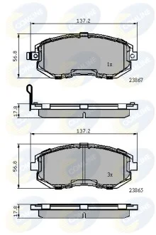 Comline - Гальмівні колодки до дисків COMLINE CBP31760