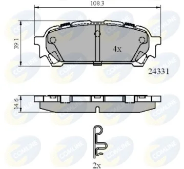 Comline - Гальмівні колодки до дисків COMLINE CBP31775