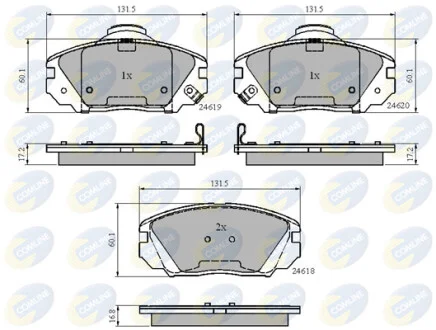Comline - Гальмівні колодки до дисків COMLINE CBP31788