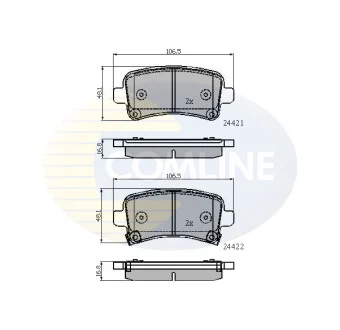 Comline - Гальмівні колодки до дисків COMLINE CBP31795