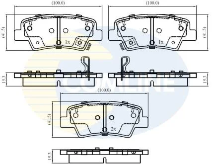 Comline - Гальмівні колодки до дисків COMLINE CBP32161