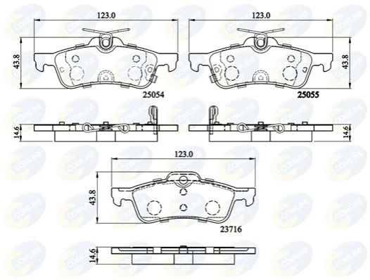 Comline - Гальмівні колодки до дисків COMLINE CBP32204 (фото 1)