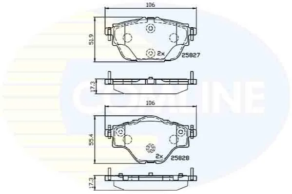 Comline - Гальмівні колодки до дисків COMLINE CBP32235 (фото 1)