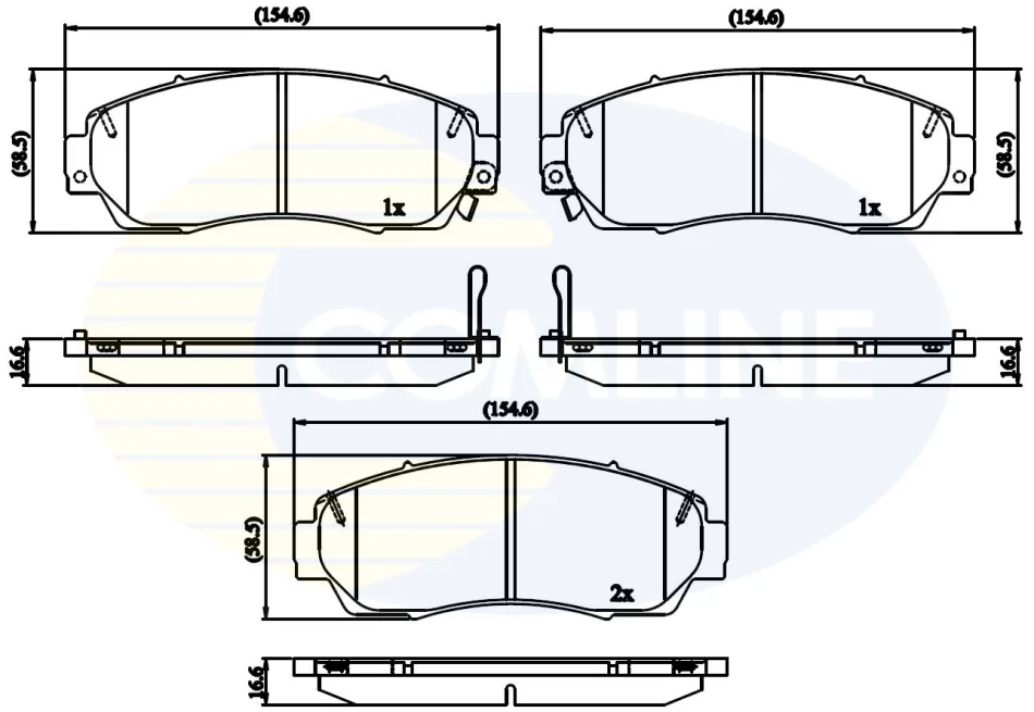 Comline - Гальмівні колодки до дисків COMLINE CBP32273 (фото 1)