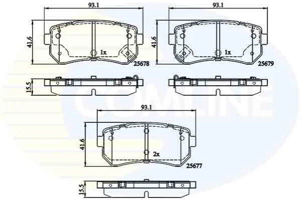 Comline - Гальмівні колодки до дисків COMLINE CBP32276 (фото 1)